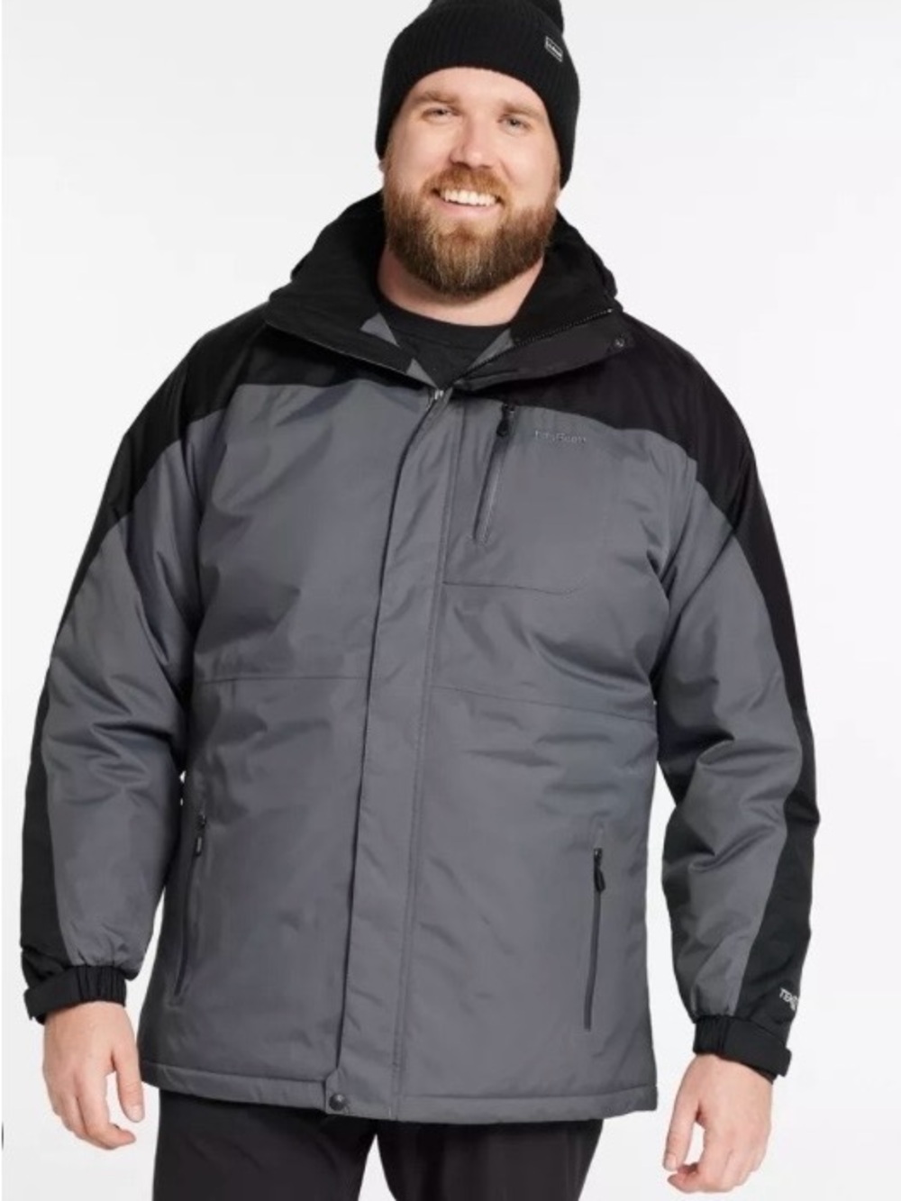 L.L.Bean Rugged Ridge 290708 Waterproof Insulated Iron/Black Parka Men’s XL